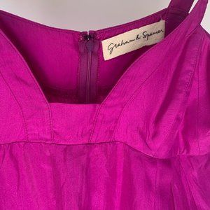 Graham & Spencer Fuscia Silk Dress - Size M